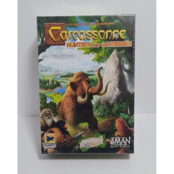 Z-MAN GAMES CARCASSONNE HUNTERS AND GATHERERS TABLETOP BOARDGAME FACTORY SEALED - Picture 1 of 6